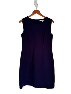 Diane Von Furstenberg Navy Blue Sheath Dress Size 10